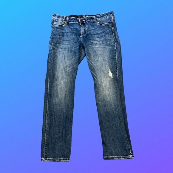 Kut from the Kloth Chris Blue Stretch Denim Jogger Pants Size 6 26x26 #61 - Picture 1 of 7